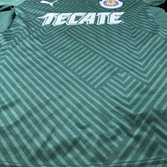 Puma CD Guadalajara Soccer Jersey Green 2017 2018 3rd Kit Men’s M Liga MX Tecate - Picture 3 of 8